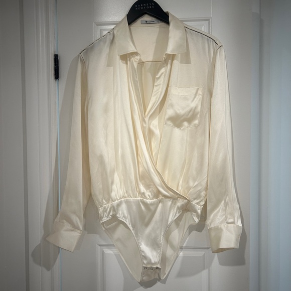 T. By Alexander wang silk crossover bodysuit size 4 - Picture 14 of 16